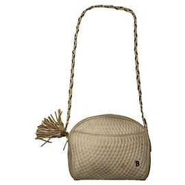 Sac à main en cuir beige Bally Beige