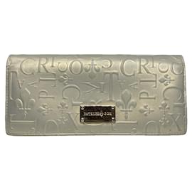 Autre Marque-NON SIGNE / UNSIGNED Wallets T.  Leather-Silvery