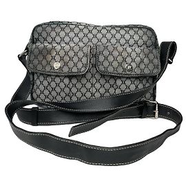 Céline Bolsa de algodão preta Celine Triomphe Preto