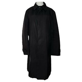 Schwarzer Polyester-Mantel von Burberry Schwarz