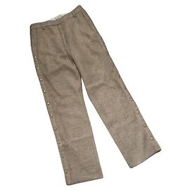 Calça de lã bege MM6 Bege