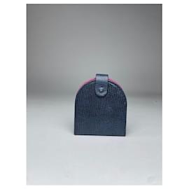 Autre Marque-NON SIGNE / UNSIGNED Purses, wallets & cases T.  Leather-Navy blue