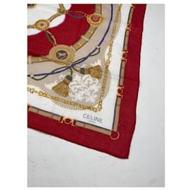 Céline-CELINE Scarves T.  Silk-Red