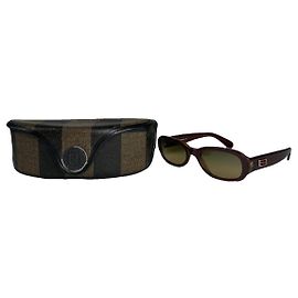 Fendi Red Plastic Sunglasses Red