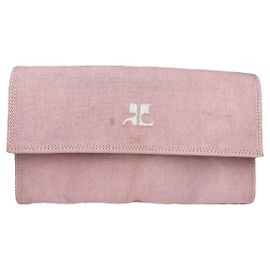 Courreges Carteira de algodão rosa Courrèges Rosa