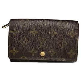 Louis Vuitton Flore Brown Leather Wallet Brown