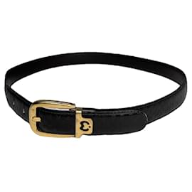 Autre Marque-NON SIGNE / UNSIGNED Belts T.cm 85 Leather-Black