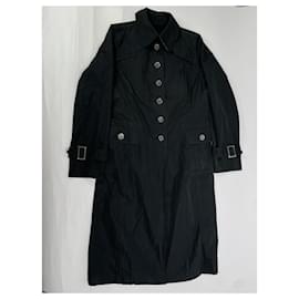 Burberry-BURBERRY Trench coats T.International M Cotton-Black