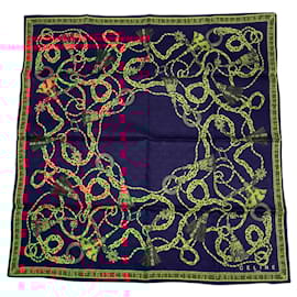 Céline-CELINE Scarves T.  Silk-Navy blue