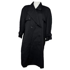 Courreges Courrèges Black Wool Trench Coat Black