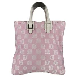 Bolsa de algodão rosa Loewe Cubi Rosa