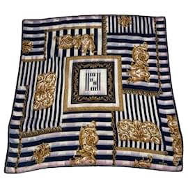 Fendi-FENDI Scarves T.  Silk-Black