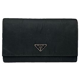 Cartera de cuero negro Prada Negro