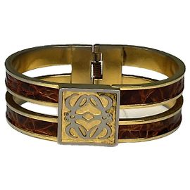 Pulseira de aço dourado Loewe Anagram Dourado