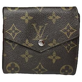 Louis Vuitton Pont 9 Brown Leather Wallet Brown