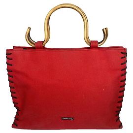 Autre Marque Bolsa de algodão vermelho Samantha Thavasa Vermelho