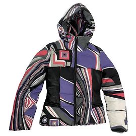 Veste en cuir multicolore Emilio Pucci Multicolore