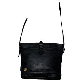 Bolsa de couro preto Givenchy 4G Preto