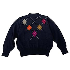 Dior-DIOR Knitwear T.International M Wool-Navy blue