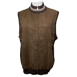 Givenchy Brown Leather Jacket Brown