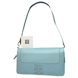 Sac à main en cuir Givenchy 4G Bleu