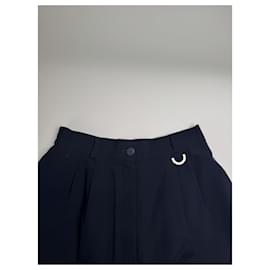 Dior-DIOR Shorts T.International M Wool-Navy blue