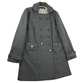 Marc by Marc Jacobs Grey Wool Trench Coat Grey