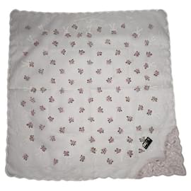 Céline-CELINE Silk handkerchief T.  Silk-White