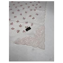 Céline-CELINE Silk handkerchief T.  Silk-White
