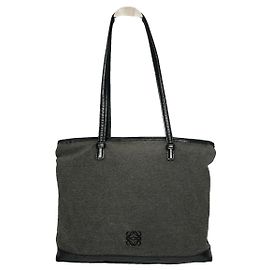 Loewe Amazona Black Leather Handbag Black