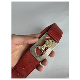 Céline-CELINE Belts T.cm 85 Leather-Red