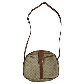 Céline Bolsa de couro bege Maillon Chain da Celine Triomphe Bege