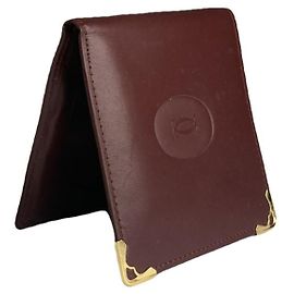 Bolsa de couro patente bordô da Cartier Bordeaux
