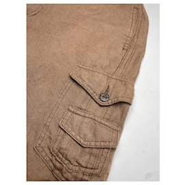 Fendi-FENDI Shorts T.International S Cotton-Brown
