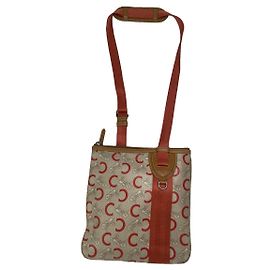 Céline Celine Triomphe orange Baumwollhandtasche Orange
