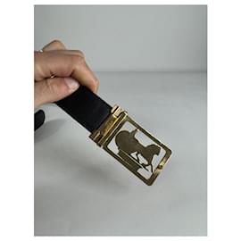 Céline-CELINE Belts T.cm 100 Leather-Black