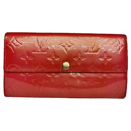 Louis Vuitton Virtuose Red Leather Wallet Red
