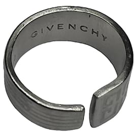 Givenchy Silver Steel Ring Silvery