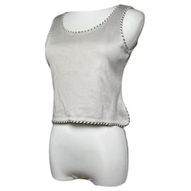 Dior-DIOR Tops T.International M Viscose-Silvery