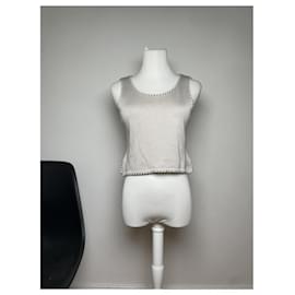 Dior-DIOR Tops T.International M Viscose-Silvery
