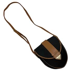 Yves Saint Laurent schwarze Lederhandtasche Schwarz
