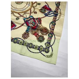 Céline-CELINE Scarves T.  Silk-Yellow