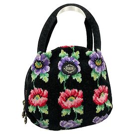 Autre Marque Bolsa de algodão multicolorida não assinada Multicor