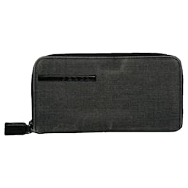Prada Black Cotton Wallet Black