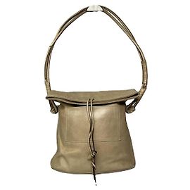 Bolsa de couro bege Jil Sander Bege