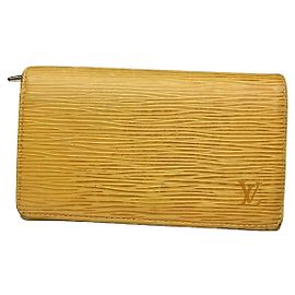 Portafoglio in pelle gialla Louis Vuitton Twist Giallo