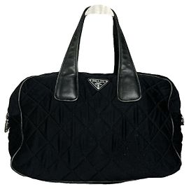 Sac à main en polyester noir Prada Re-Edition 2000 Noir