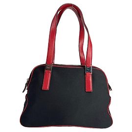 Salvatore Ferragamo Black Polyester Handbag Black