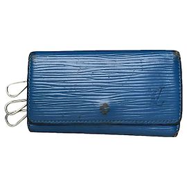 Bolsa de couro azul Lockme da Louis Vuitton Azul