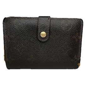 Louis Vuitton Emilie Brown Leather Wallet Brown